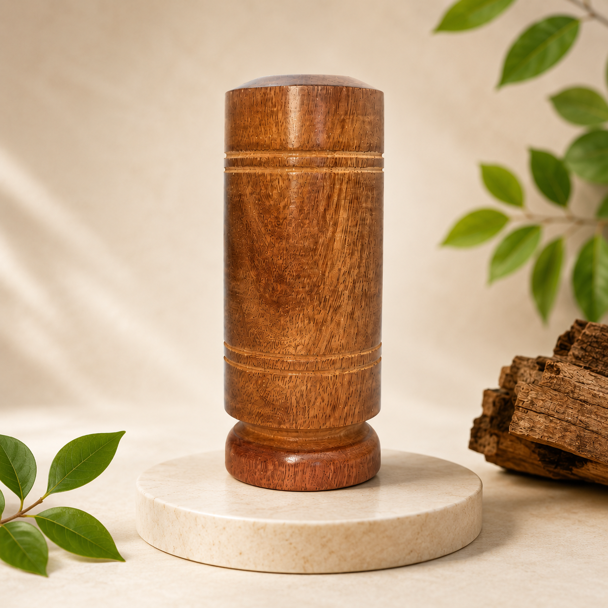 Vijaysar wood wellness glass (tumbler)